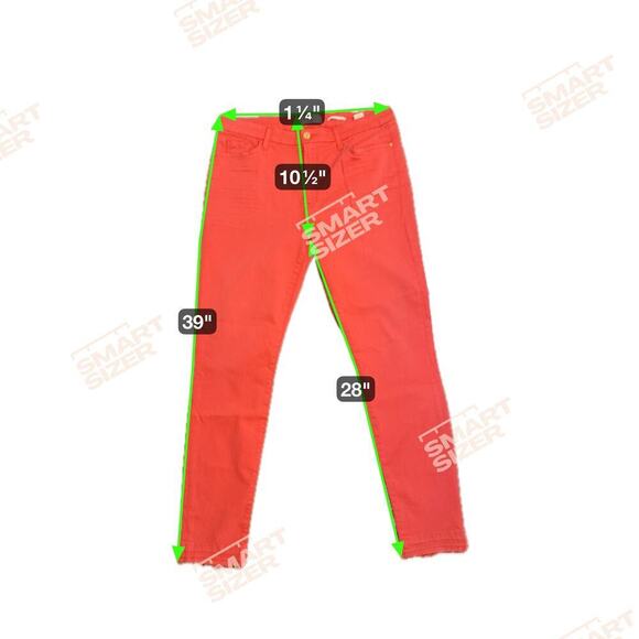 JEN 7 by 7 for all Mankind Raw Hem Skinny Stretch Ankle Jeans in Cher Sz 12 - Picture 13 of 13